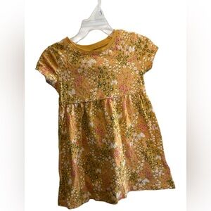 Old Navy Yellow Mustard Floral Toddler Dress size 2T New with tags!